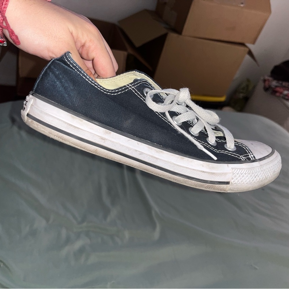 Black and White Low Top Converse